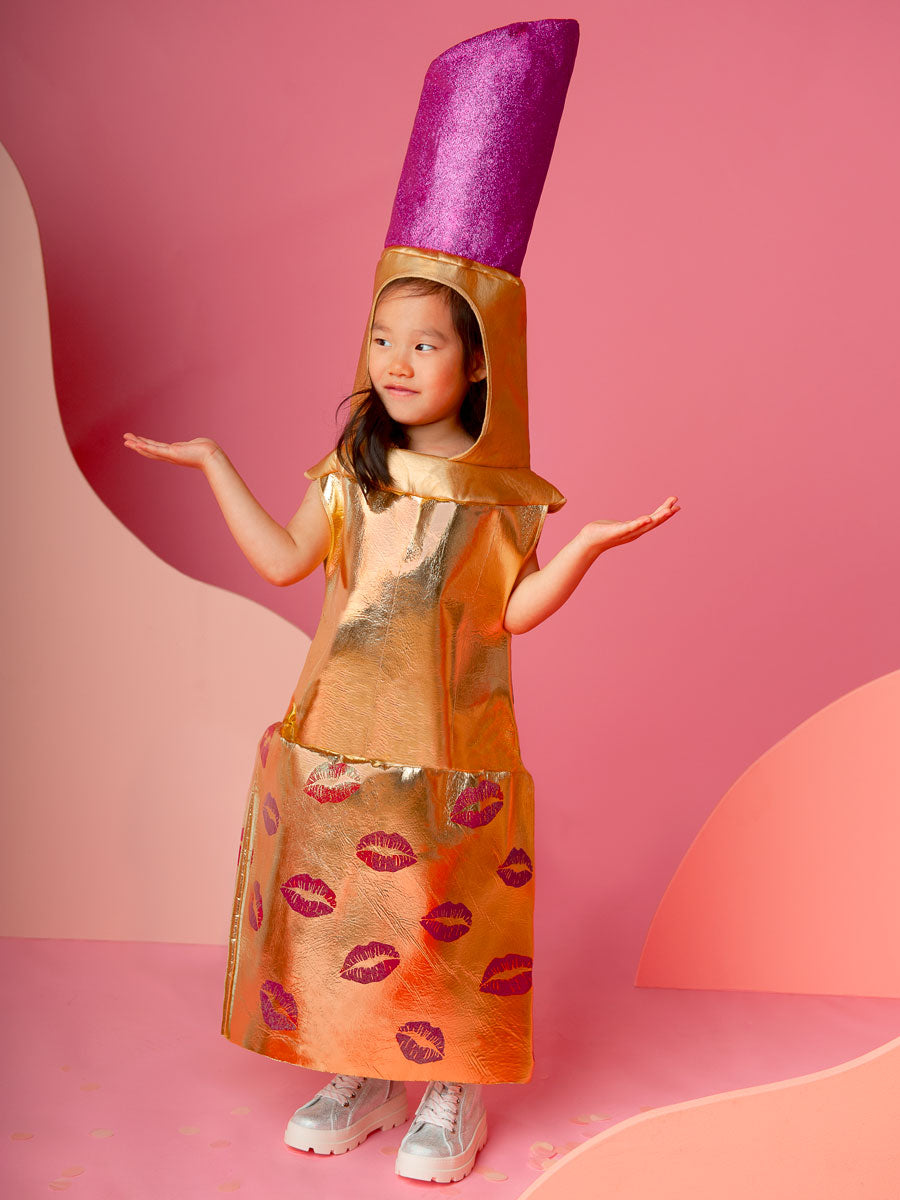 Lipstick Costume and Lips Purse for Kids