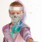 Diamante Half Face Skull Mask