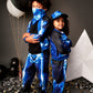Electric Skeleton Tracksuit Costume for Kids