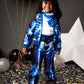 Electric Skeleton Tracksuit Costume for Kids