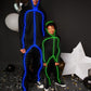 LED Light Up Stickman Costume For Kids in Assorted Colors