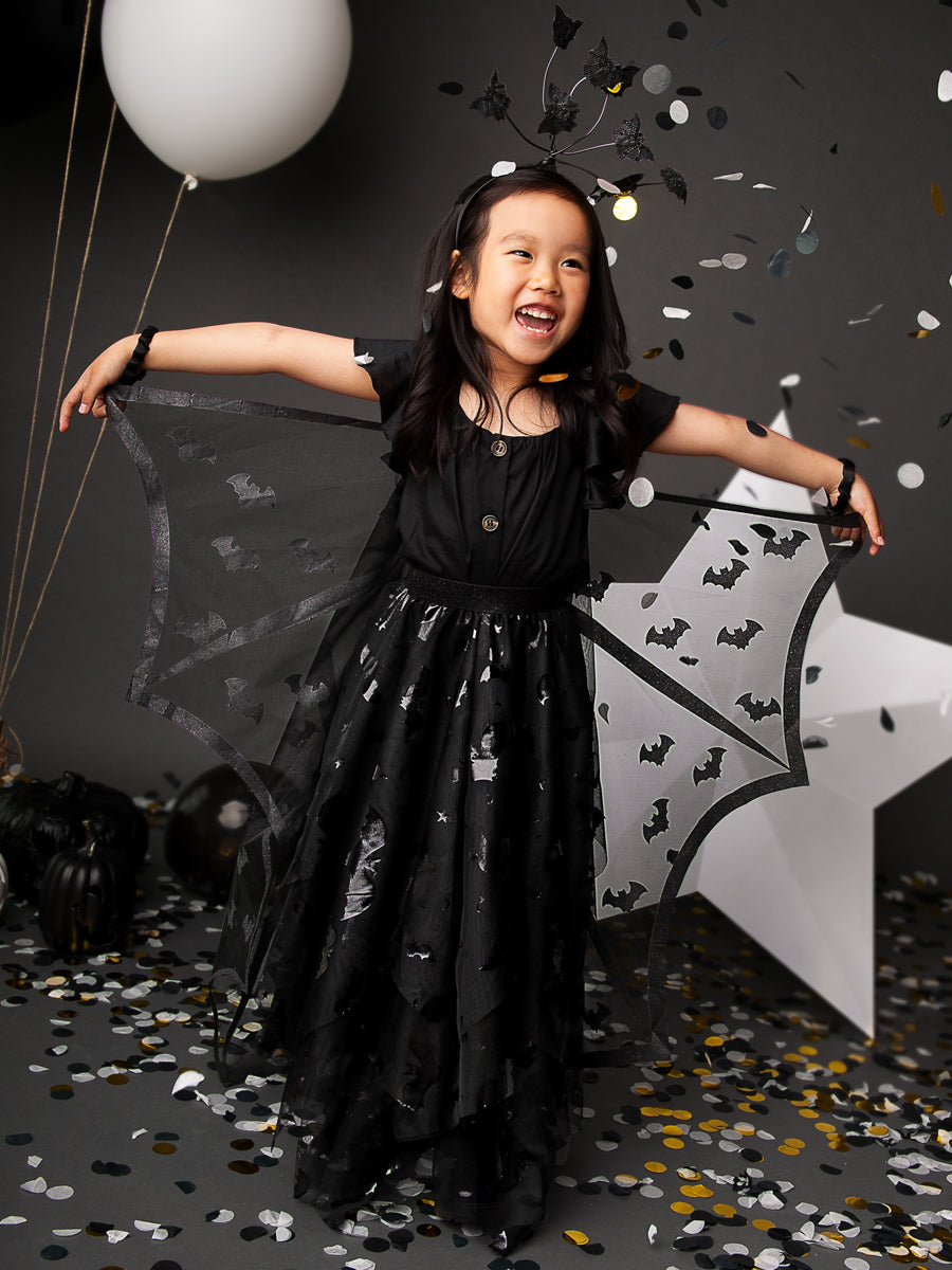 Batty Black Tutu Skirt for Girls