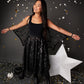 Black Bat Wing Cape for Women