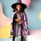 Sequin Witch Cape and Hat Set for Girls