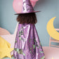 Sequin Witch Cape and Hat Set for Girls
