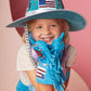 Blue Cowboy Hat with Sequin Patches for Girls