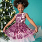 All Over Pink Sequin Dress for Girls