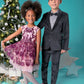 All Over Pink Sequin Dress for Girls