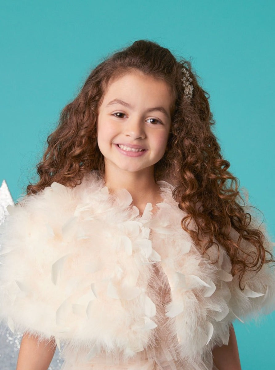 Feather Capelet for Girls