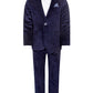 Boys Peacoat Velvet Mod Two Piece Suit