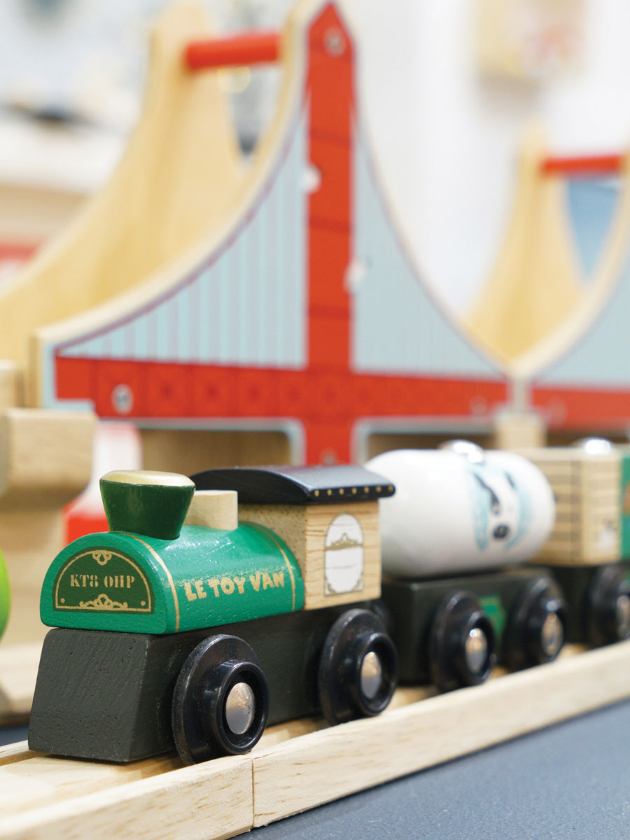 Great Green Train Wood Toy