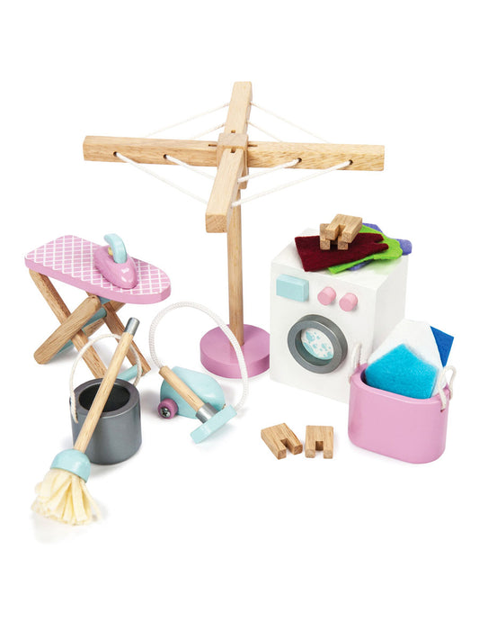 Dolls House Laundry Room Wooden Toy