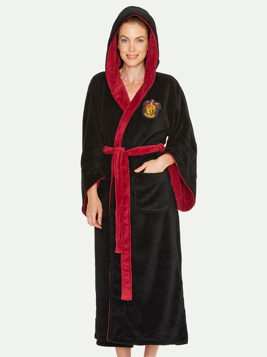 Harry Potter Gryffindor Hooded Fleece Robe for Adults