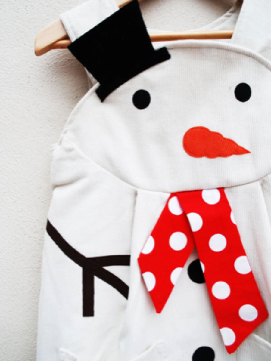Snowman Holiday Dress for Girls