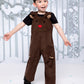 Reindeer Holiday Overalls For Kids