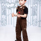 Reindeer Holiday Overalls For Kids