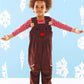 Reindeer Holiday Overalls For Kids