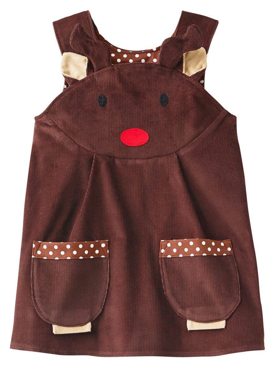 Rudolph Holiday Dress for Girls