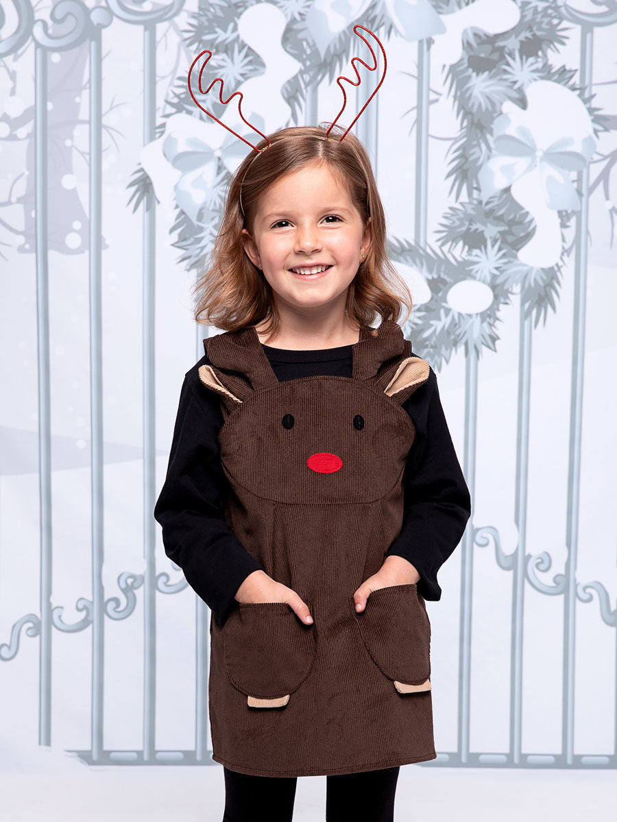 Rudolph Holiday Dress for Girls