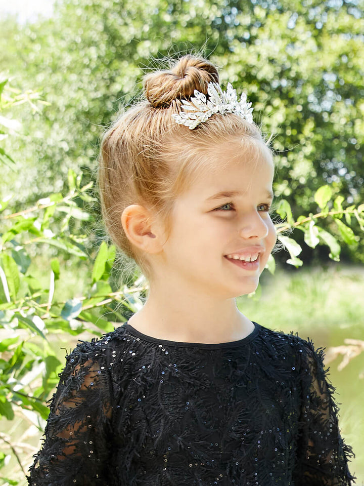 Ice White Opal Tiara with Comb