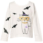 Halloween Cat Long Sleeve Top for Girls