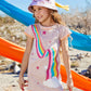Girls Rainbow Bucket Sun Hat