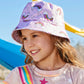 Girls Rainbow Bucket Sun Hat