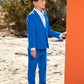 Palace Blue Two Piece Mod Suit for Boys