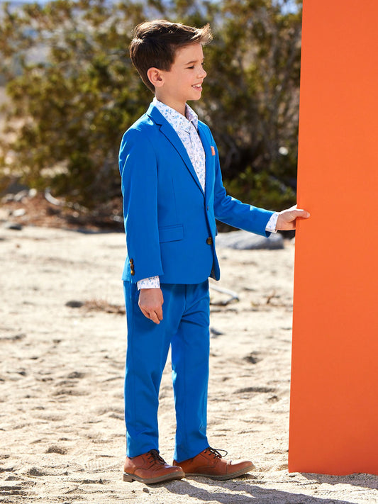 Palace Blue Two Piece Mod Suit for Boys