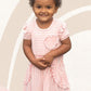 Ruffle Heart Pocket Dress For Girls