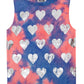 Hachi Foil Hearts Tie Dye Tank For Girls