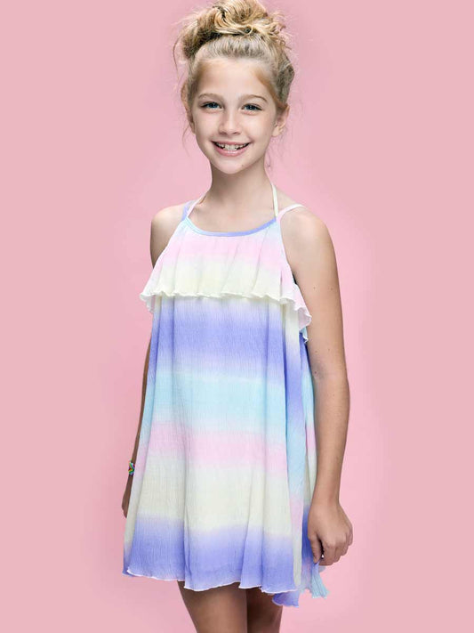 Rainbow Ombre Dress for Girls