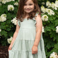 Aqua Ruffle Dress For Girls