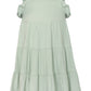 Aqua Ruffle Dress For Girls
