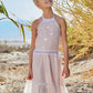 Francesca Pink Lace Dress For Girls