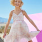 Mabelle Pink Tie-Dye Dress For Girls