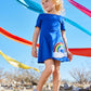 Playskater Rainbow Dress and Short Set for Girls