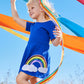 Playskater Rainbow Dress and Short Set for Girls