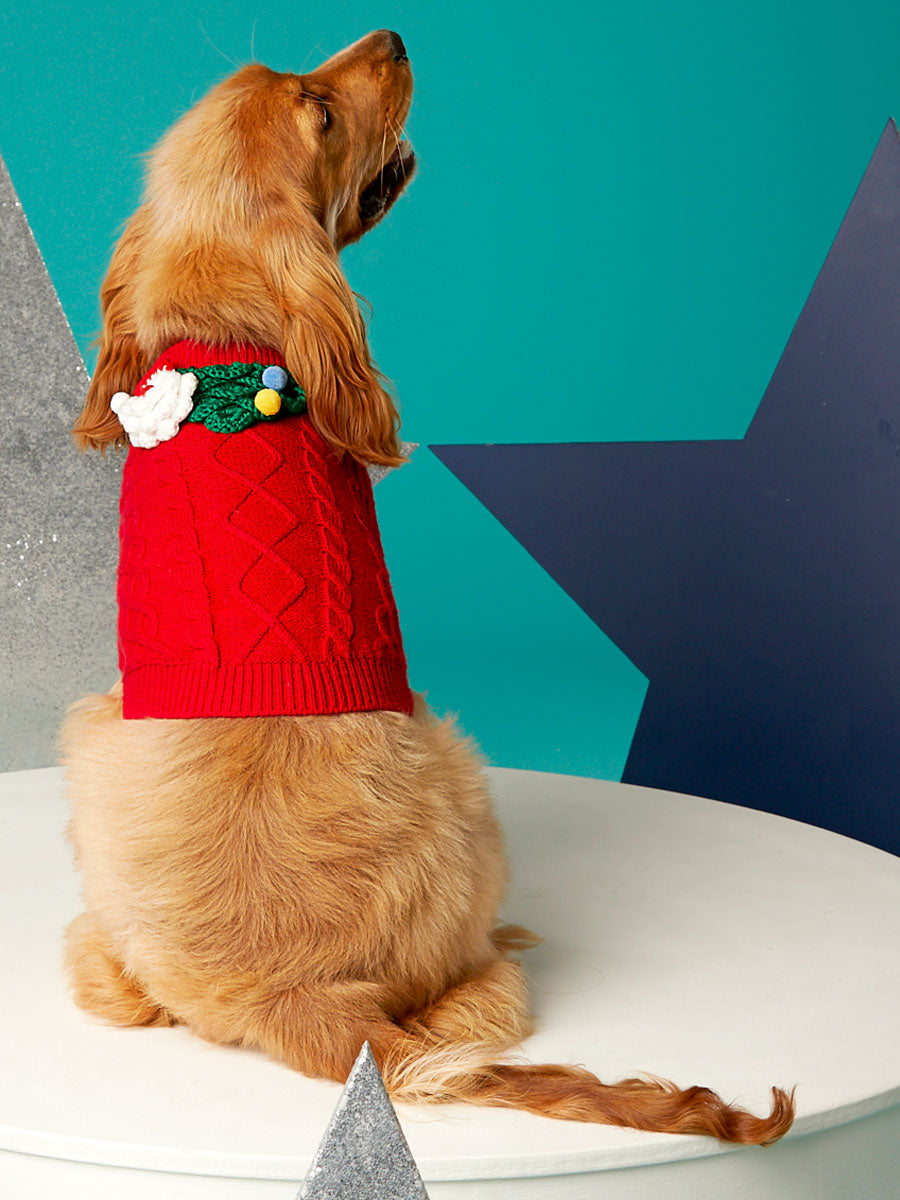 Christmas Holiday Knit Sweater for Dogs