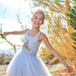 Castle Princess Blue Tutu Dress for Girls