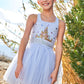 Castle Princess Blue Tutu Dress for Girls
