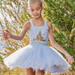 Castle Princess Blue Tutu Dress for Girls