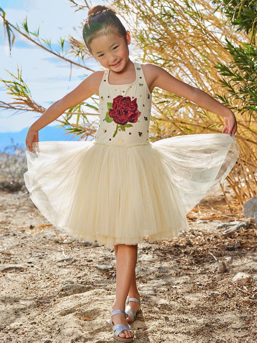 Belle Yellow Tutu Princess Dress for Girls