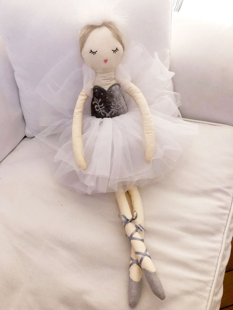 Nina - Silver Prima Ballerina Plush Toy