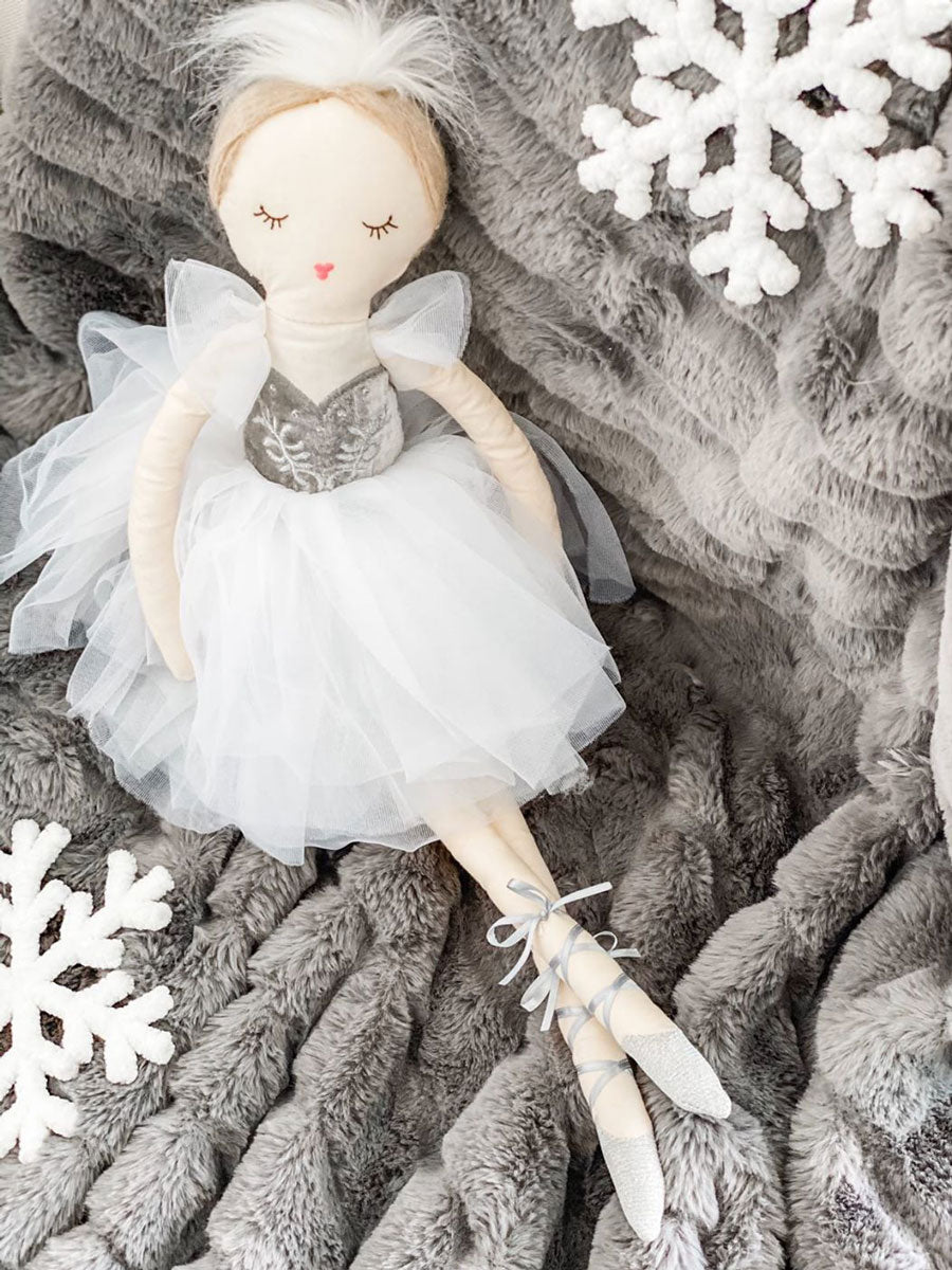 Nina - Silver Prima Ballerina Plush Toy