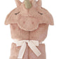 Plush Pink Unicorn Hooded Blanket