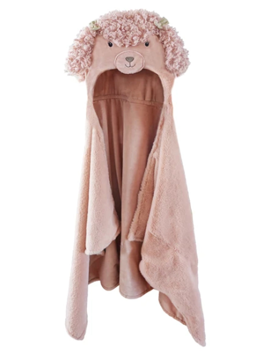 Paris Poodle Hooded Blanket