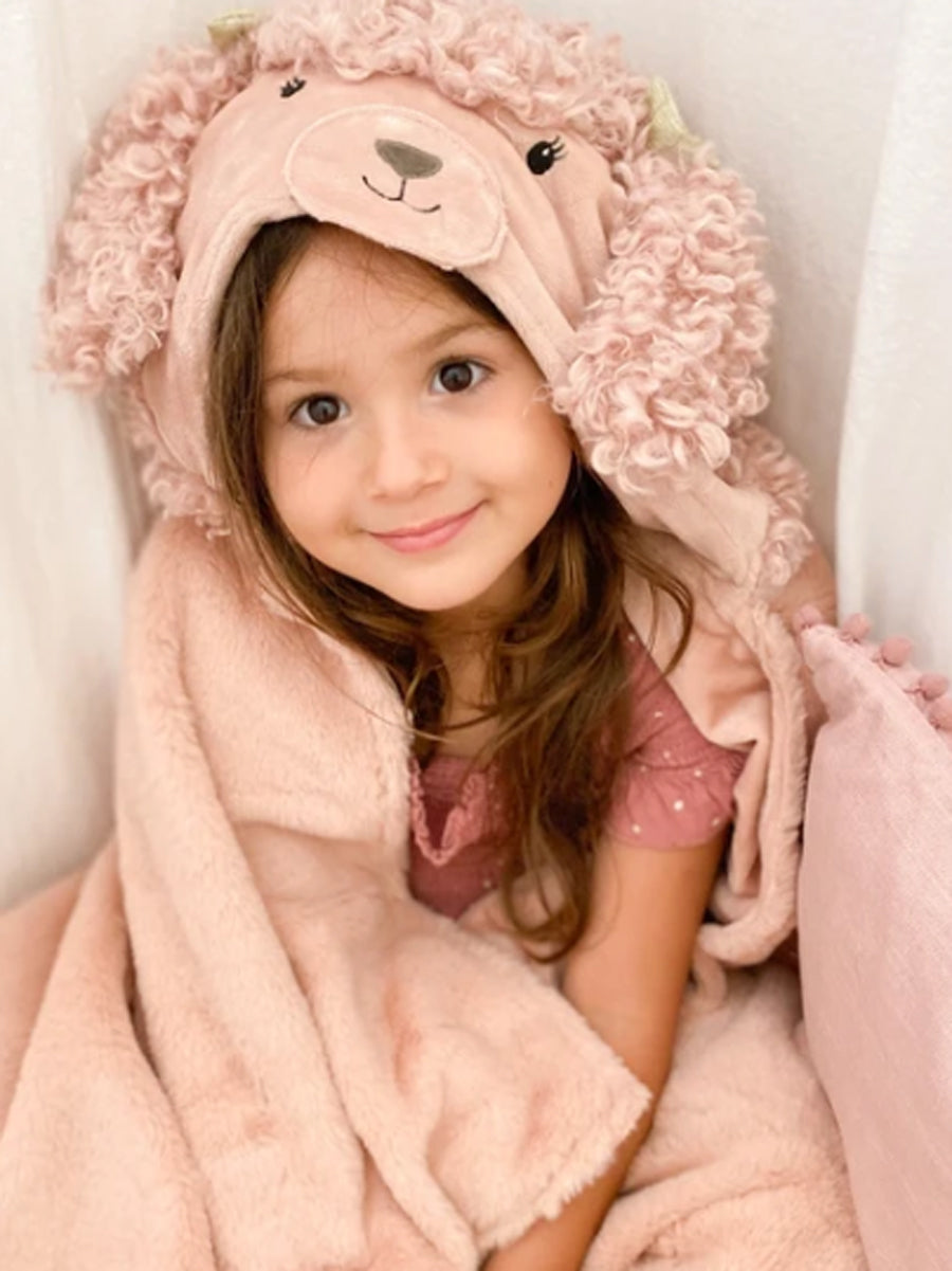 Paris Poodle Hooded Blanket