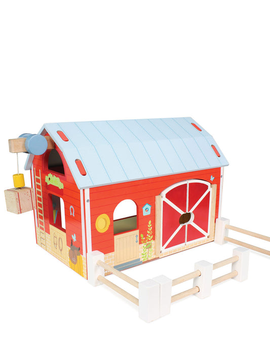 Red Barn Wooden Toy Set