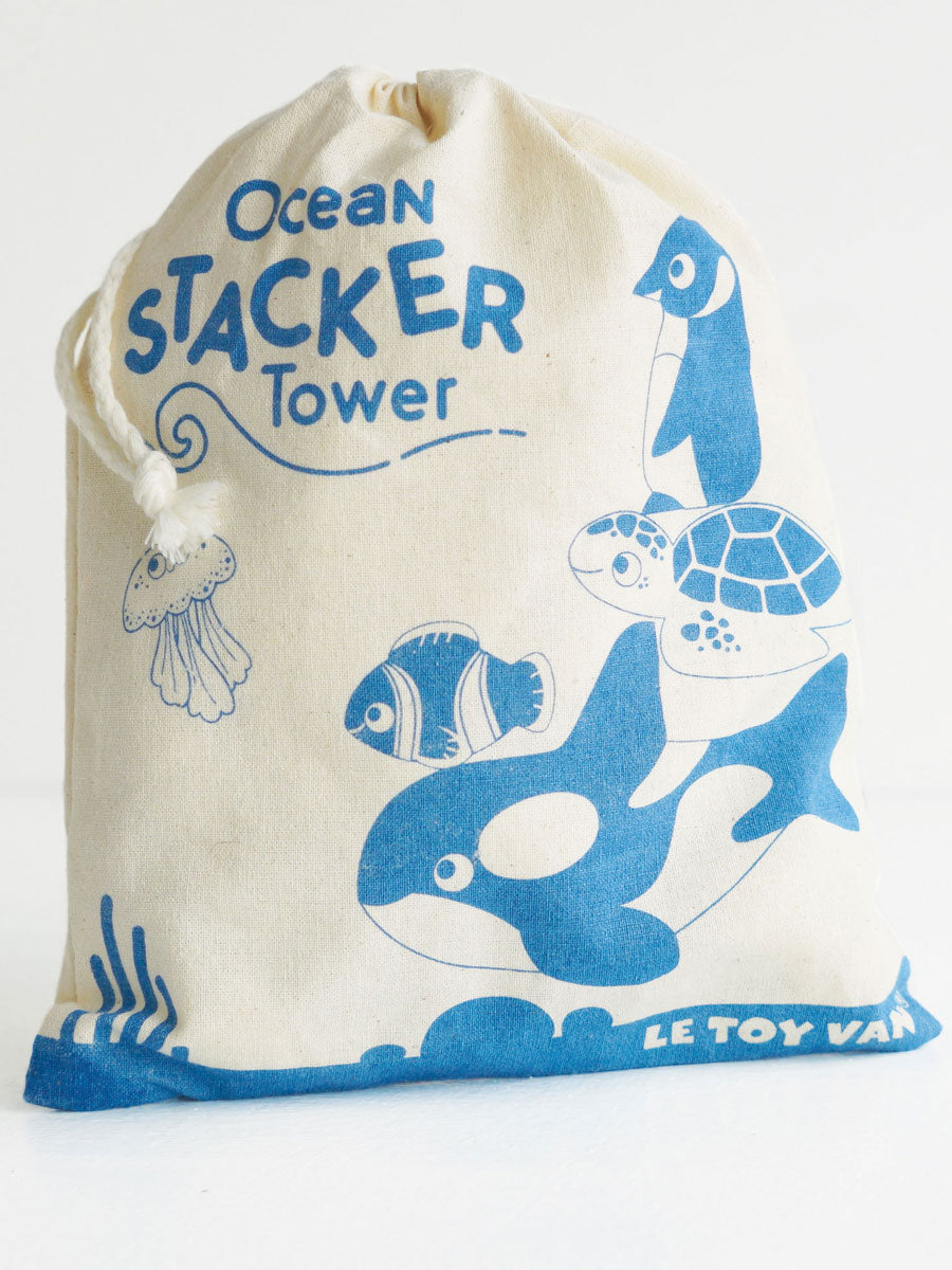 Ocean Stacker Wooden Toy Set